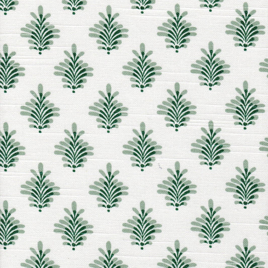 shams in dyann spruce green floral - small scale