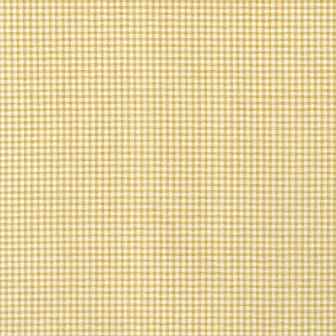 empress swag valance in farmhouse barley yellow gold gingham check