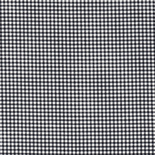 bed scarf in farmhouse black gingham check on white