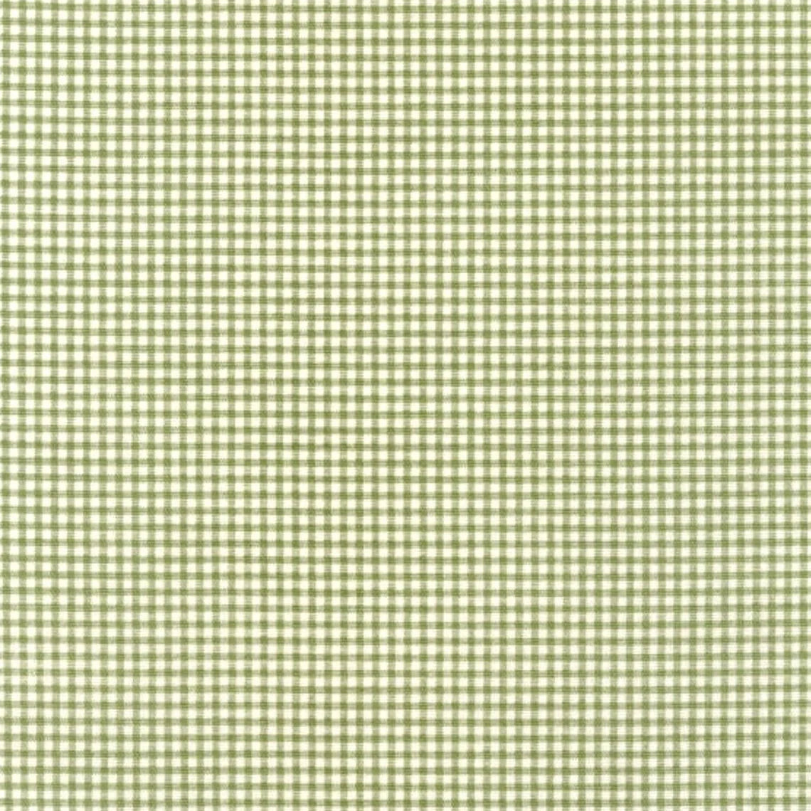 tailored bedskirt in farmhouse jungle green gingham check