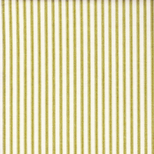bed scarf in farmhouse meadow green ticking stripe on cream