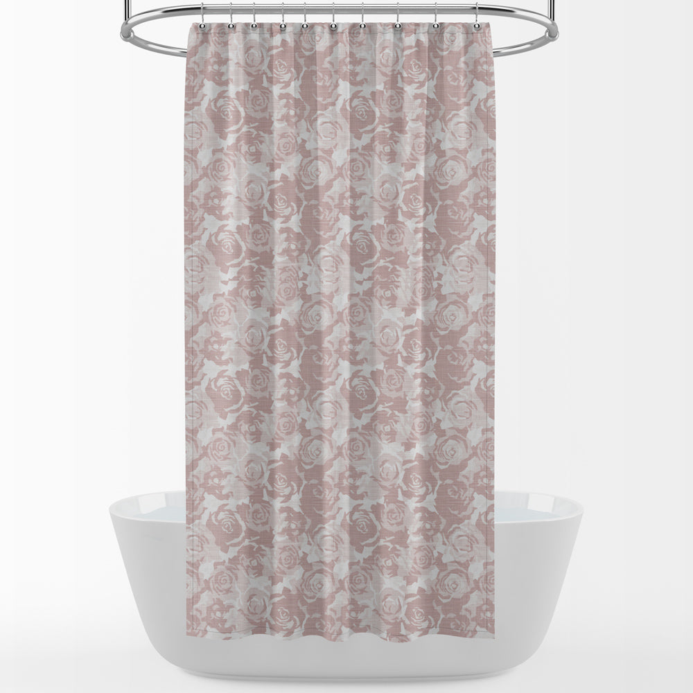 shower curtain in farrah blush floral