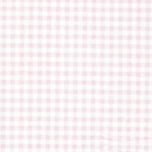 Shower Curtain in Bella Pink Large Gingham Check on White
