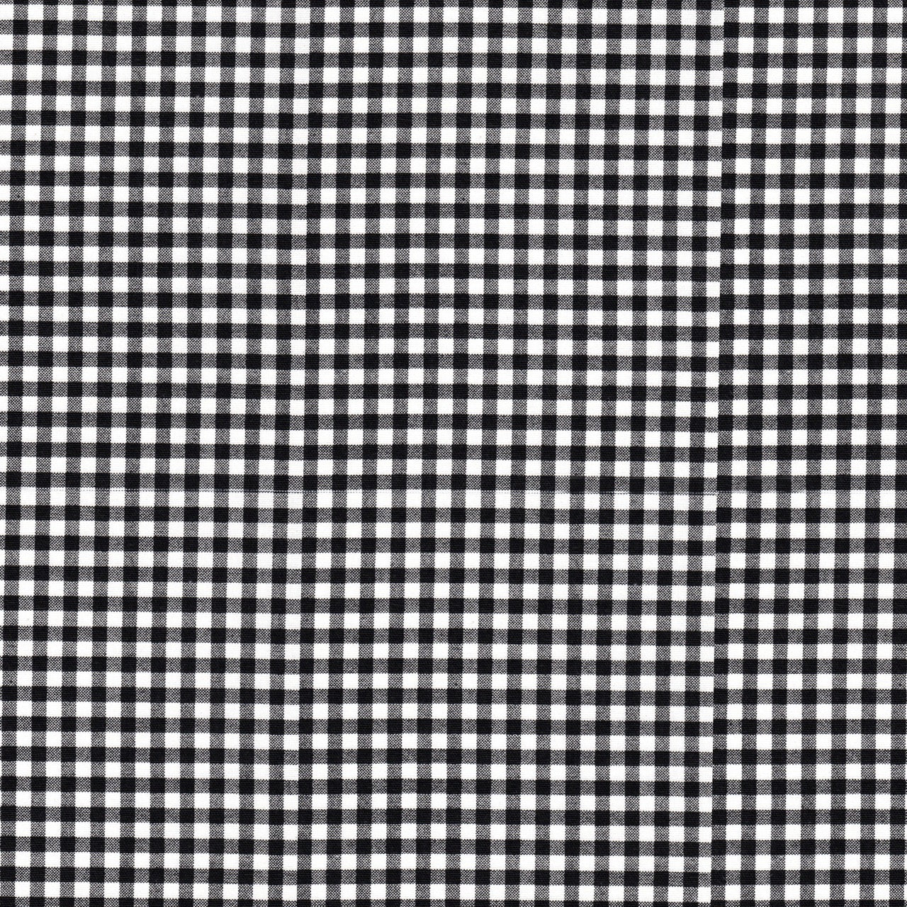 Tailored Bedskirt in Black Large Gingham Check on White