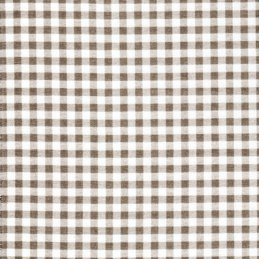 Tailored Crib Skirt in Ecru Large Gingham Check on White Plaid