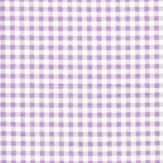 Scalloped Valance in Orchid Large Gingham Check on White