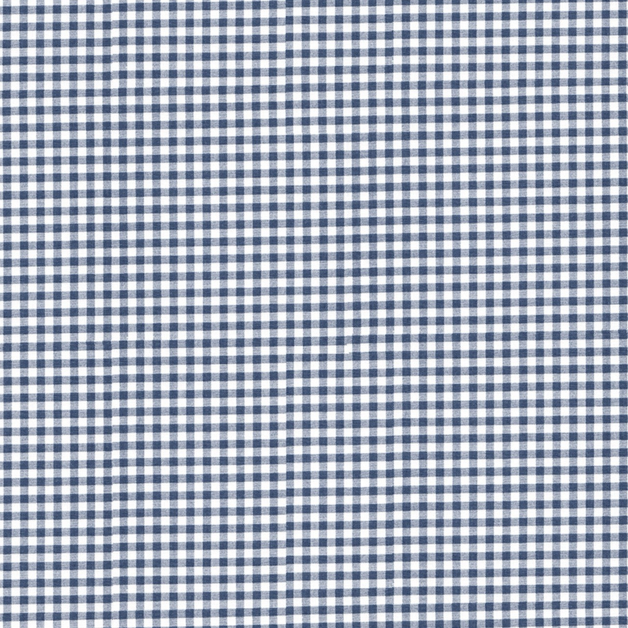 Gathered Bedskirt in Premier Navy Blue Large Gingham Check on White