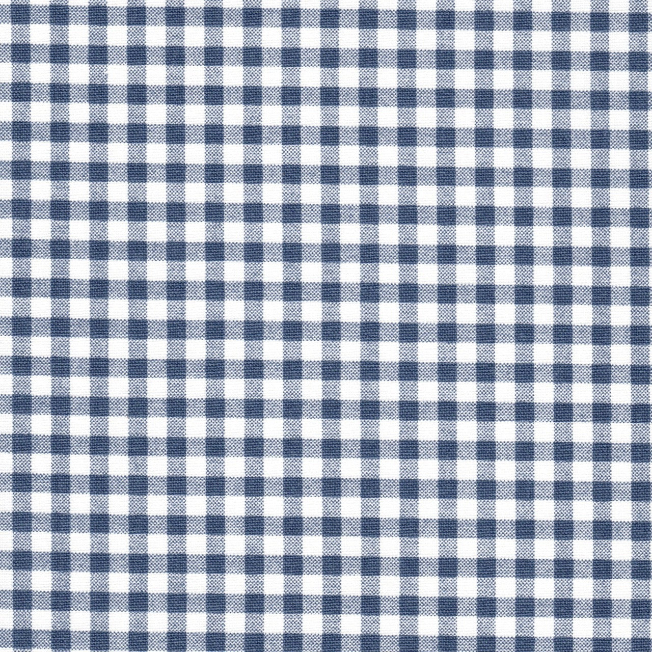 Tie-up Valance in Premier Navy Blue Large Gingham Check on White