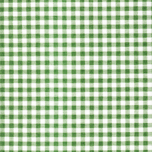 Pinch Pleated Curtains in Sage Green Large Gingham Check on White