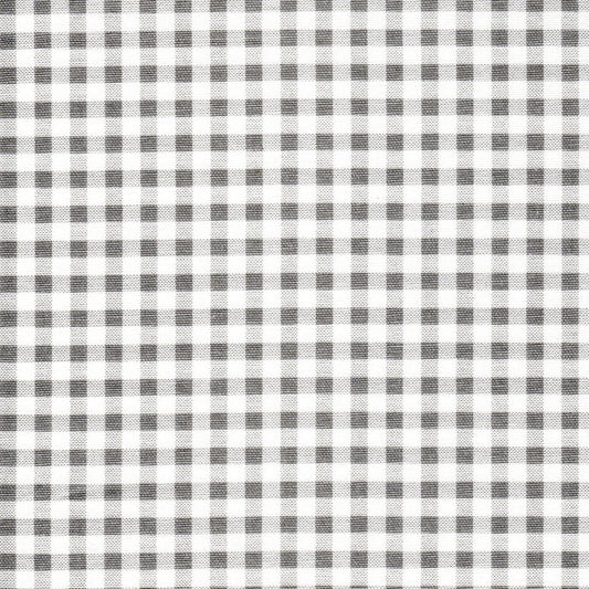 Tailored Bedskirt in Storm Gray Large Gingham Check on White