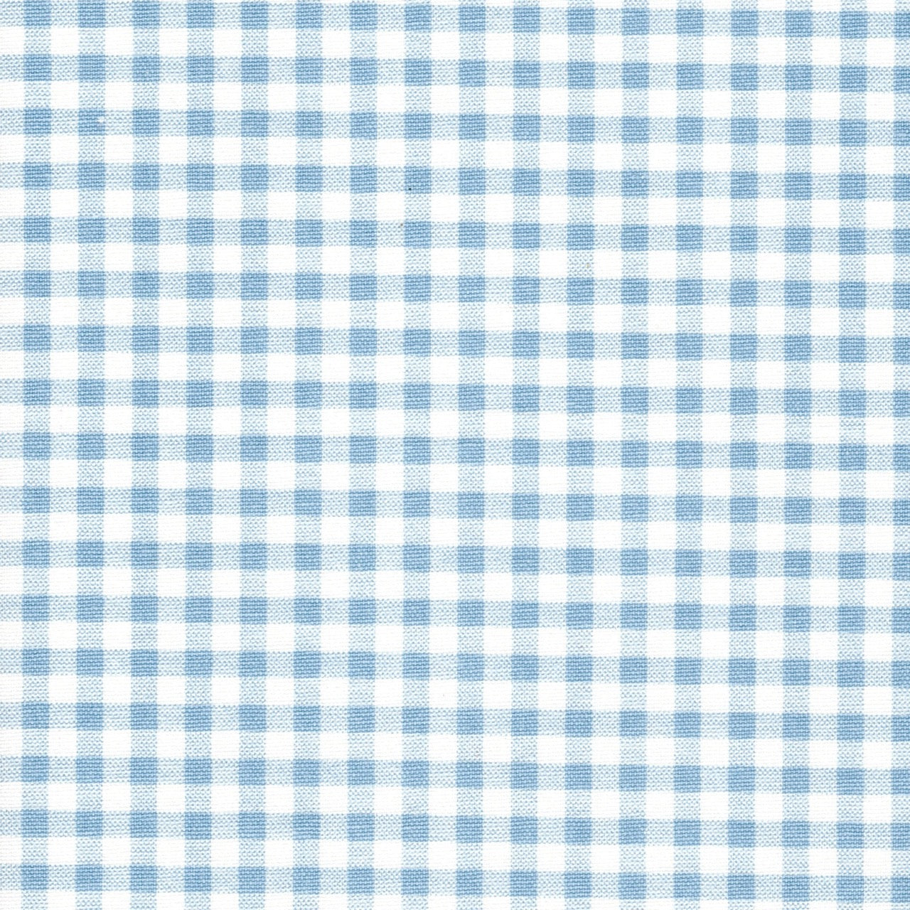 Pillow Sham in Weathered Blue Large Gingham Check on White