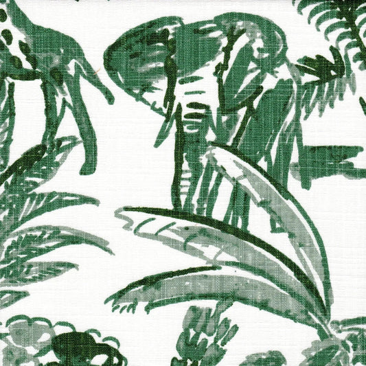 bed scarf in meru fairway green safari animal toile