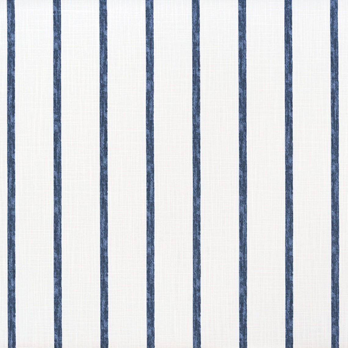 gathered crib skirt in modern farmhouse miles italian denim blue stripe