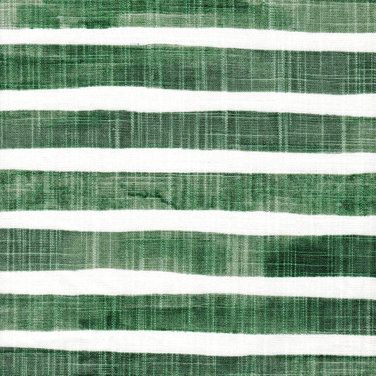 tailored bedskirt in nelson fairway green horizontal watercolor stripe