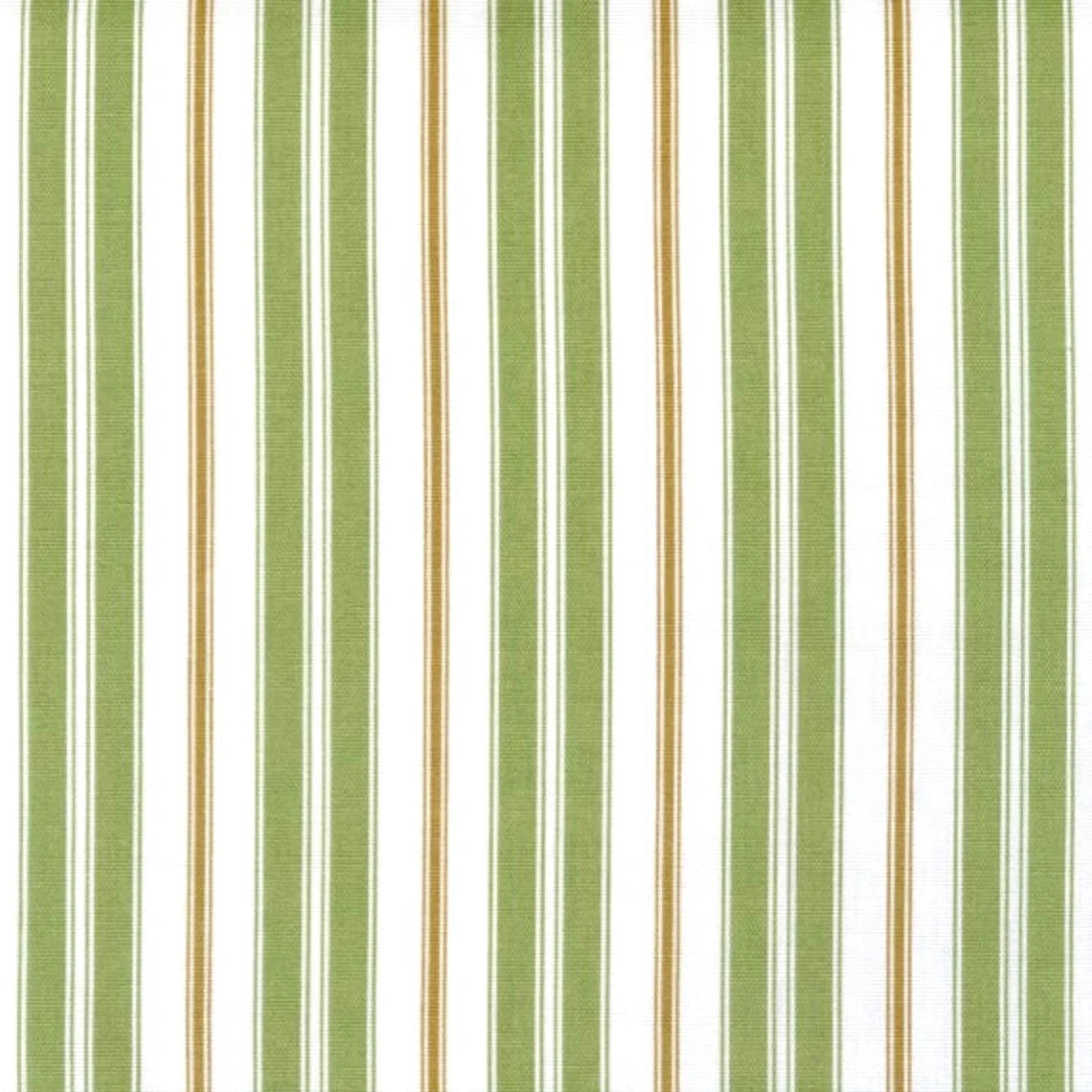 shower curtain in newbury aloe green stripe- green, brown, white