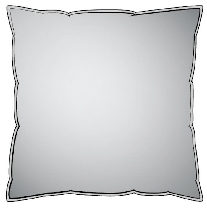 decorative pillows in Queen Bay Green, Blue Medallion Watercolor- Large Scale