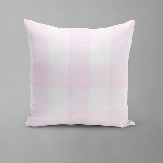decorative pillows in anderson bella pale pink buffalo check plaid