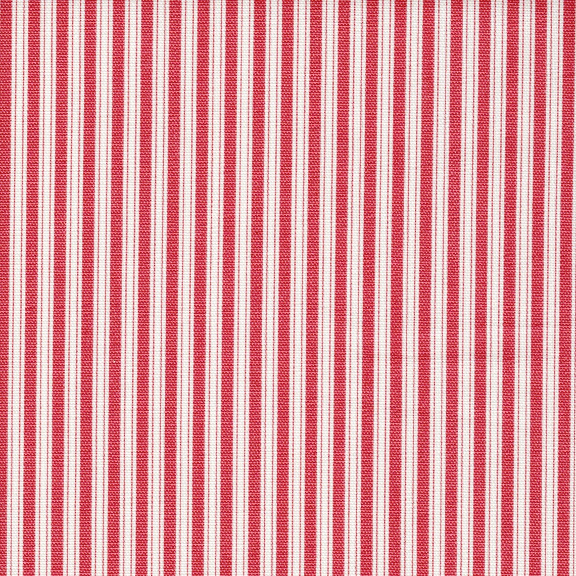 tie-up valance in Polo Calypso Rose Red Stripe on Off-White