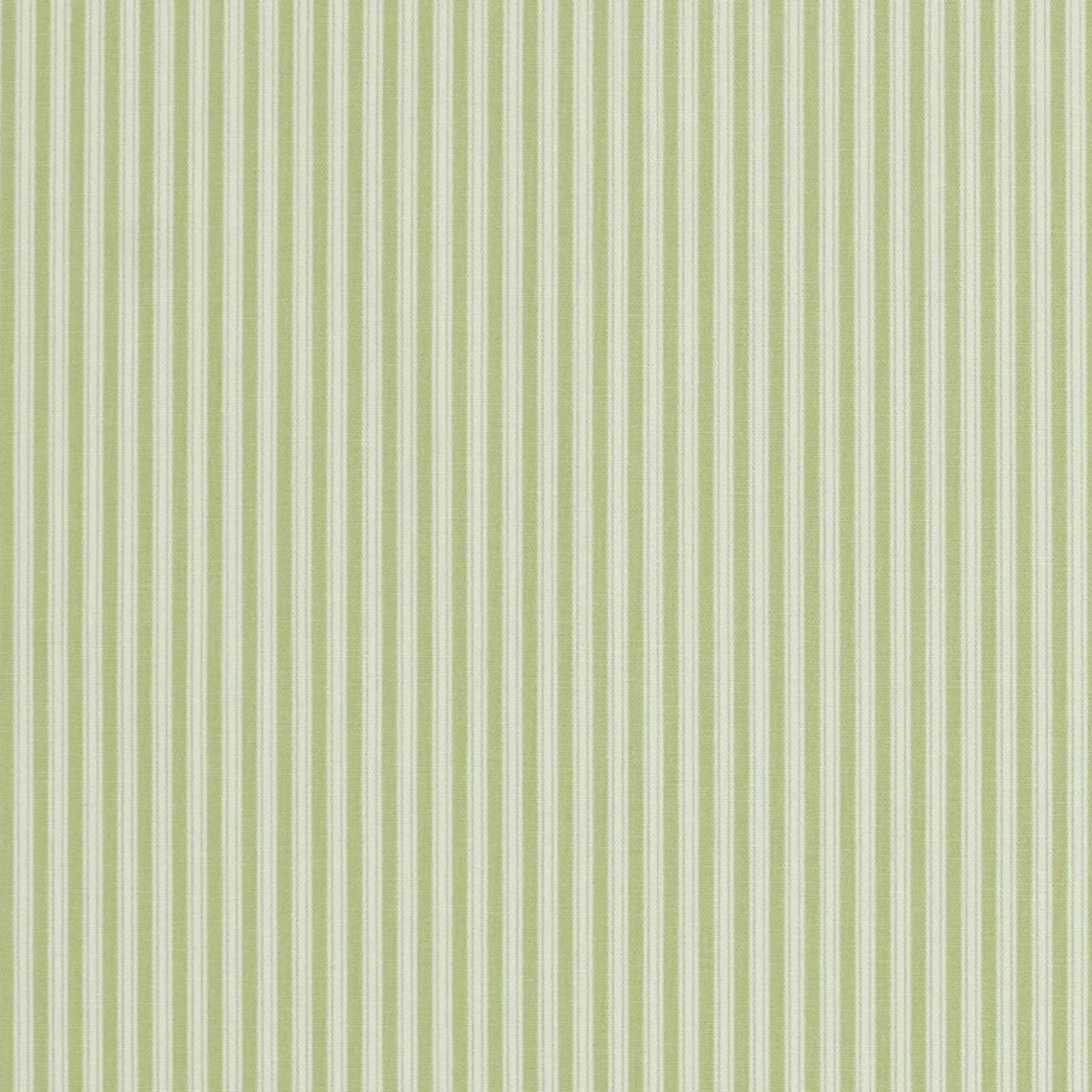 round tablecloth in polo fern pale green stripe