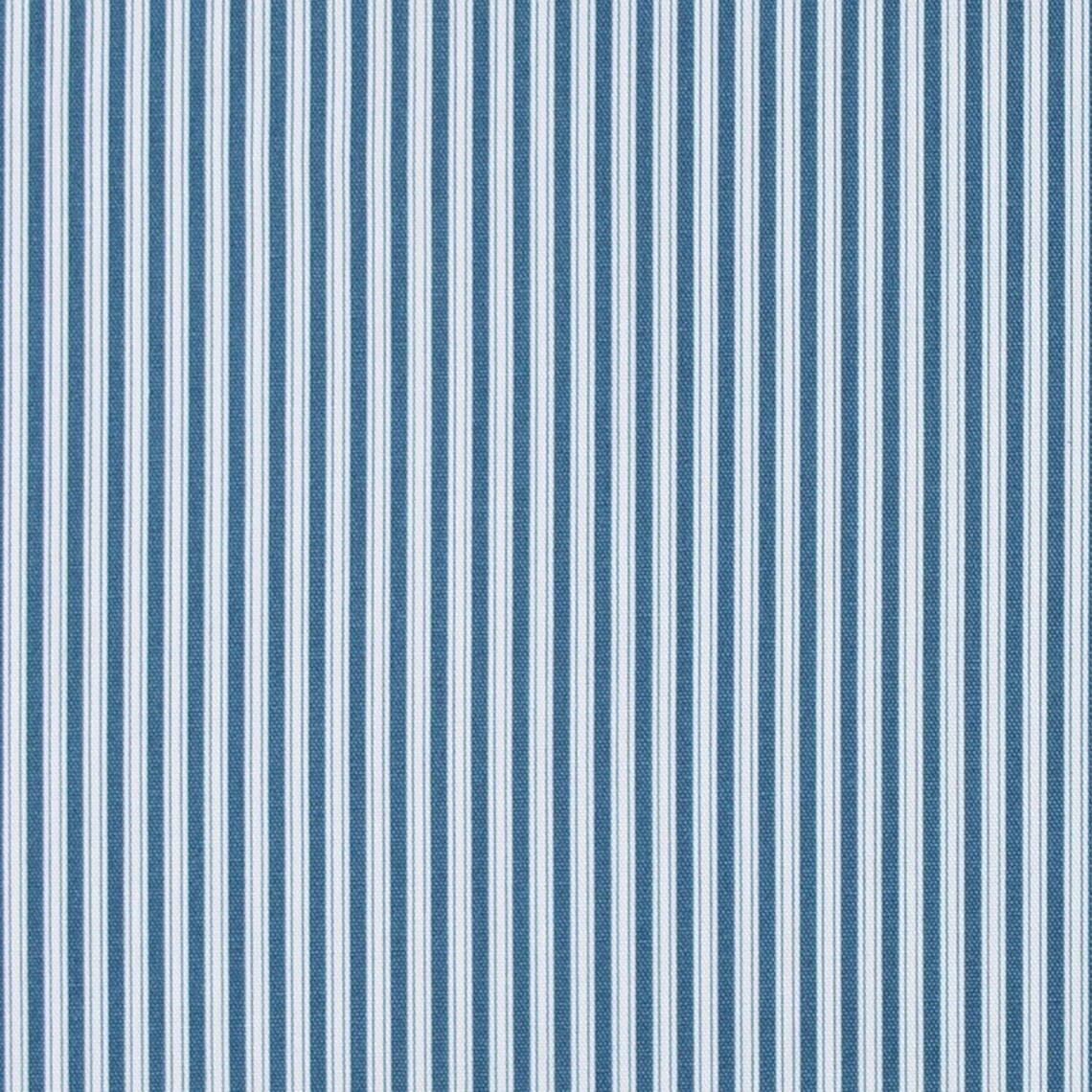 gathered bedskirt in Polo Navy Blue Stripe on White