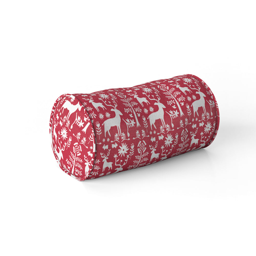 decorative pillows in promise land forest lipstick red neck roll pillow