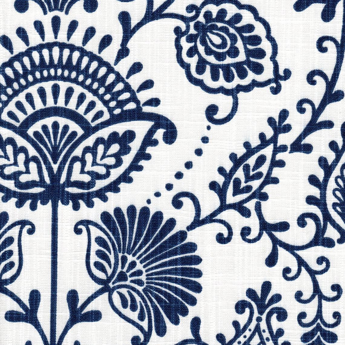 pillow sham in silas italian denim blue country floral