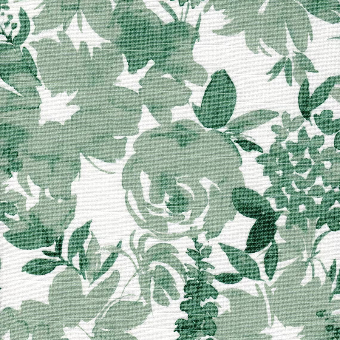 tab top curtains in Zinnia Spruce Green Floral
