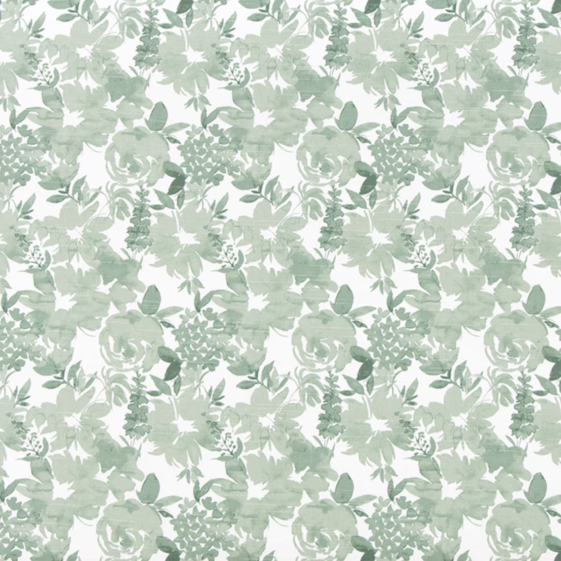 pillow sham in Zinnia Spruce Green Floral