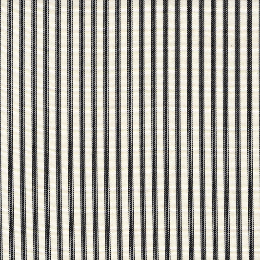 tab top curtains in farmhouse black ticking stripe