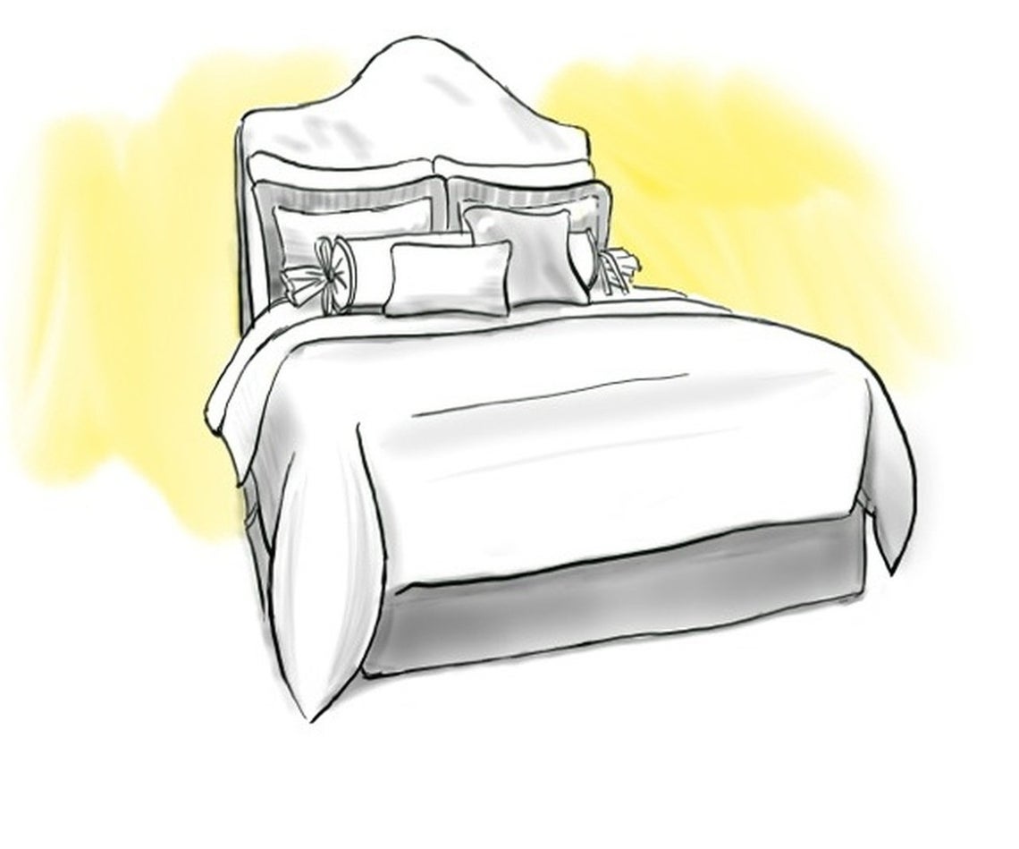Duvet Cover in Ecru Large Gingham Check on White