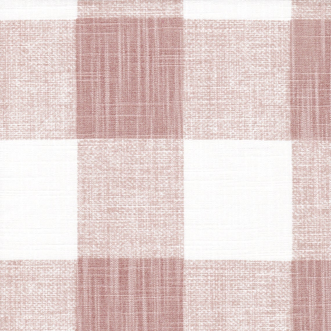 tailored valance in anderson blush buffalo check plaid