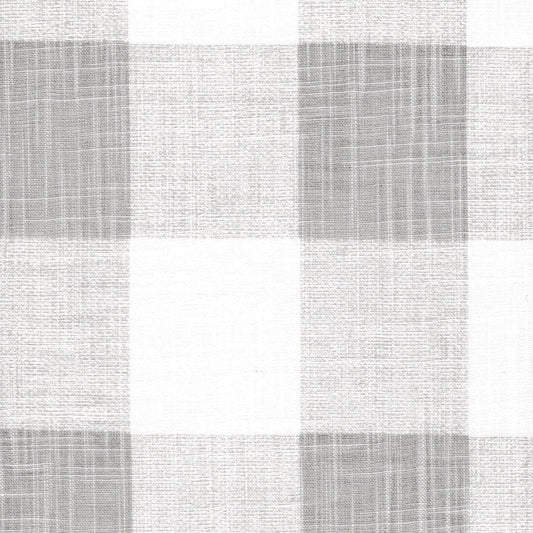 tailored crib skirt in anderson french grey buffalo check plaid