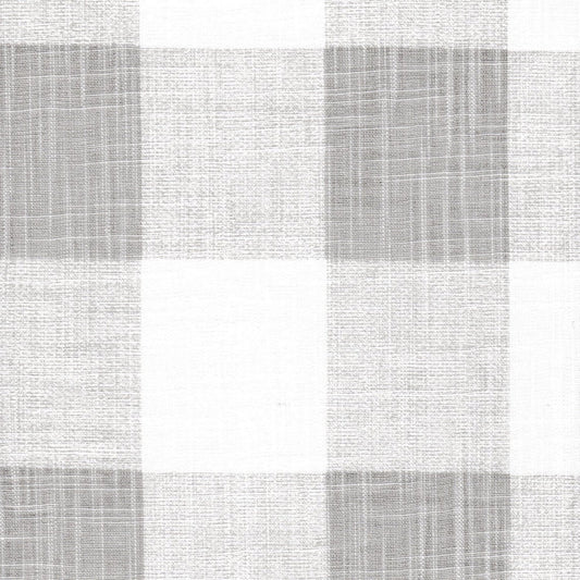 round tablecloth in anderson french grey buffalo check plaid