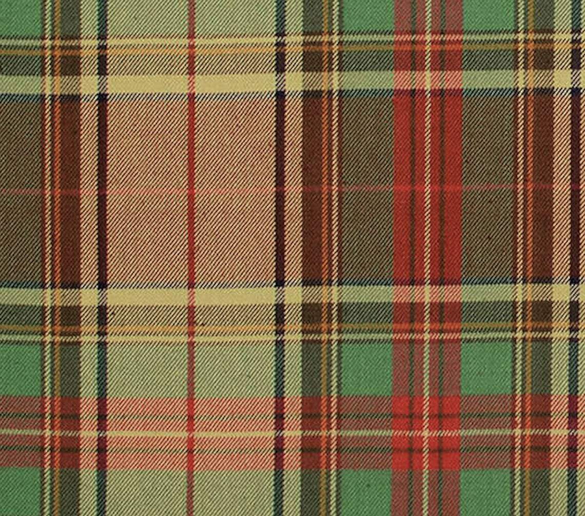 gathered crib skirt in ancient campbell ivy league tartan plaid
