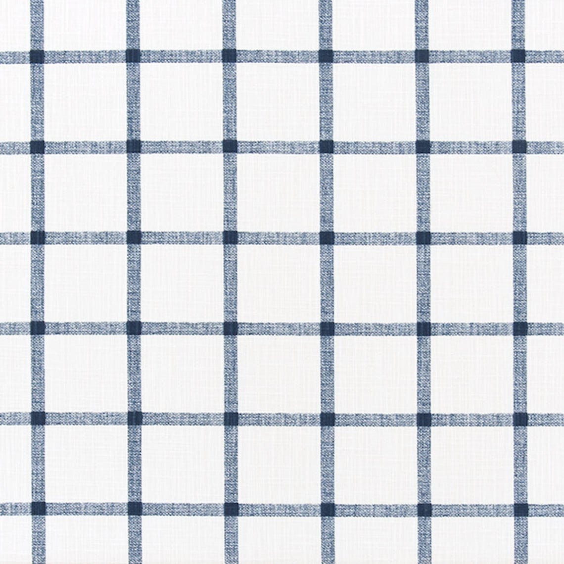 bed scarf in aaron italian denim blue windowpane plaid