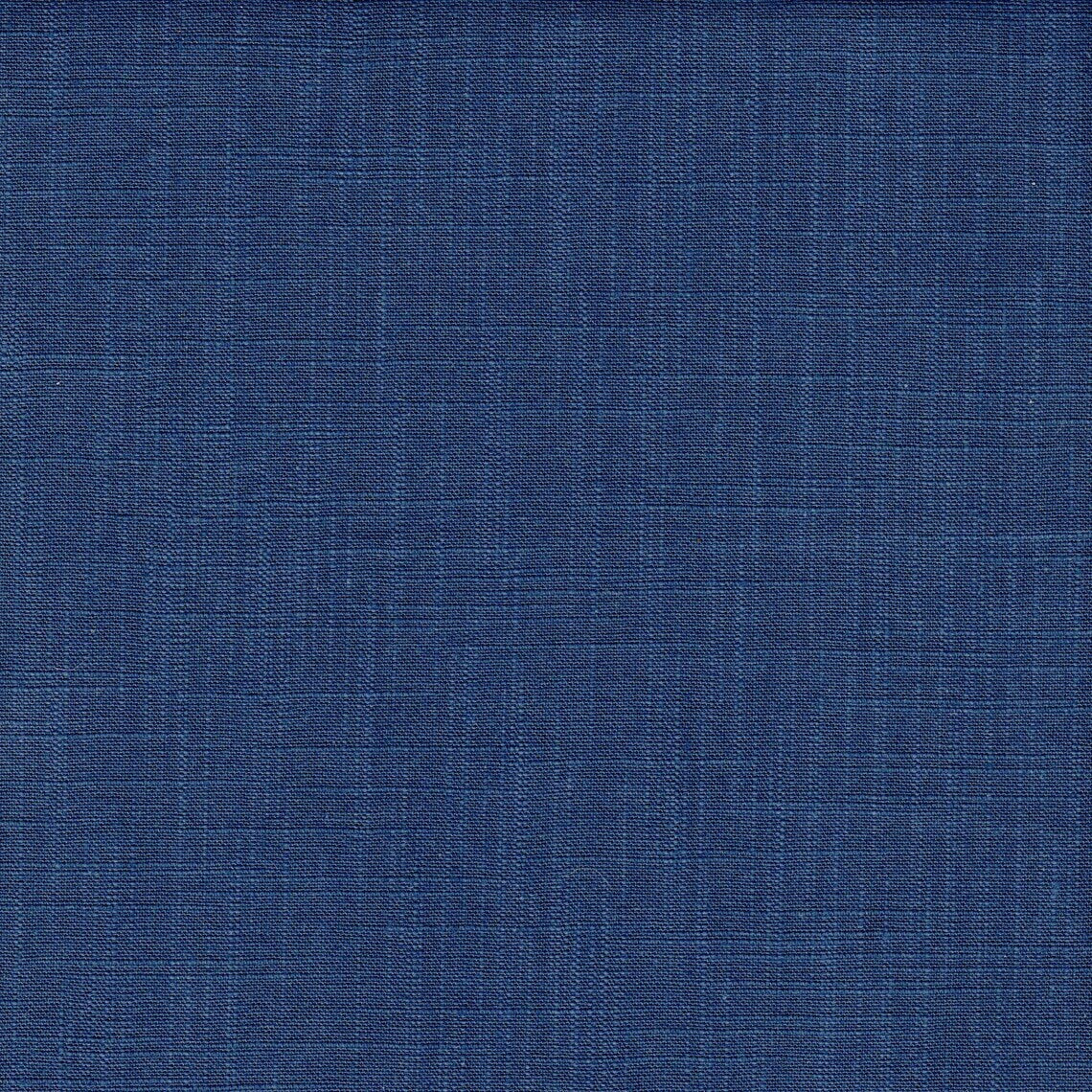 tailored tier cafe curtain panels pair in modern farmhouse solid italian denim blue slub cotton