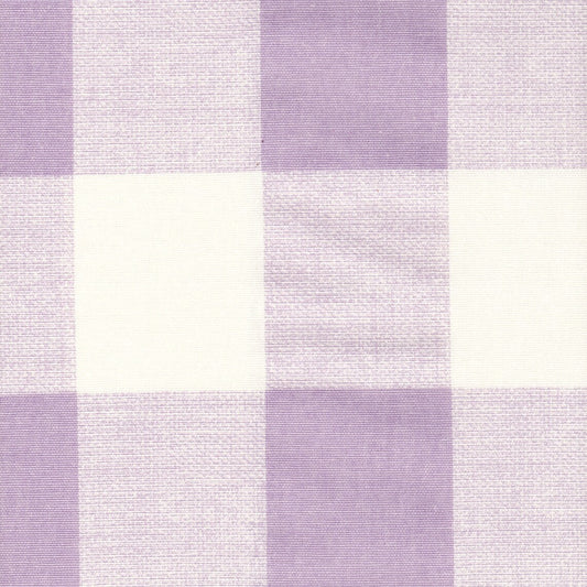 Round Tablecloth in Anderson Orchid Lavender Buffalo Check Plaid