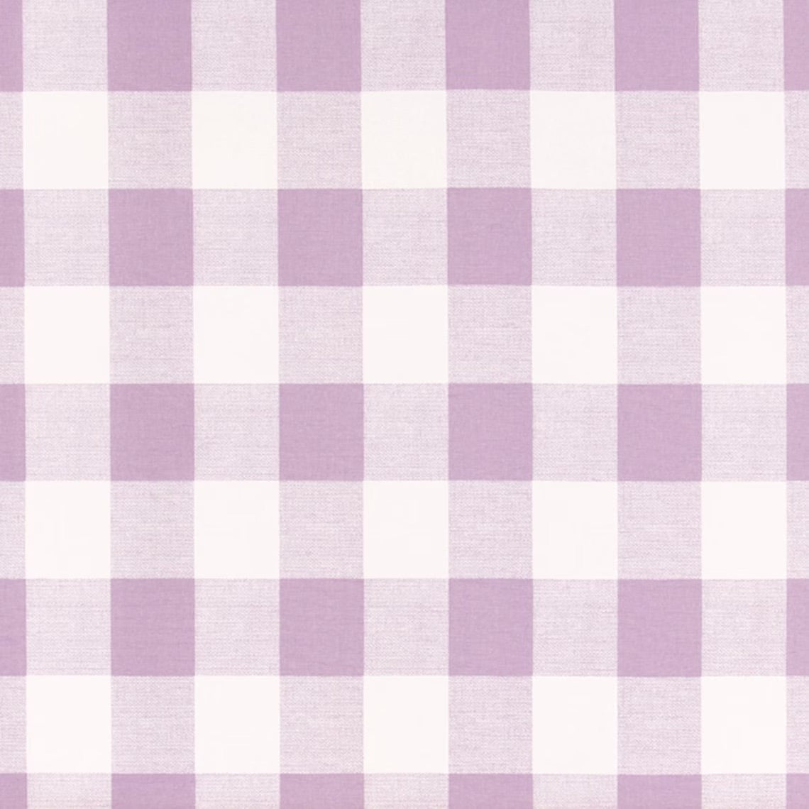 Round Tablecloth in Anderson Orchid Lavender Buffalo Check Plaid