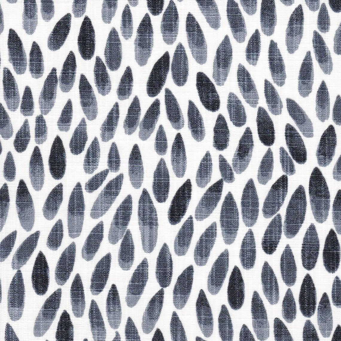 rod pocket curtain panels pair in lotus black flame watercolor petals, small scale
